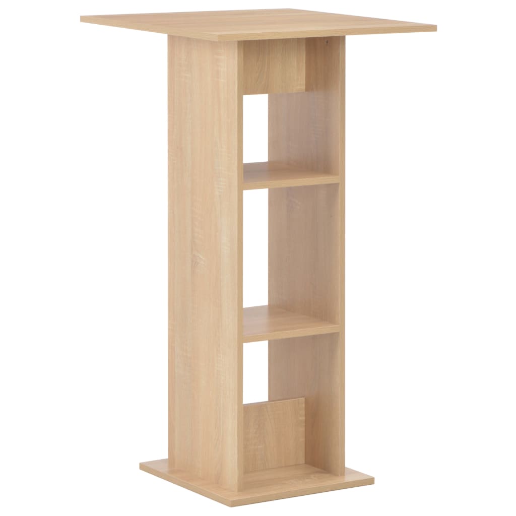Bartisch Weiß 60x60x110 cm