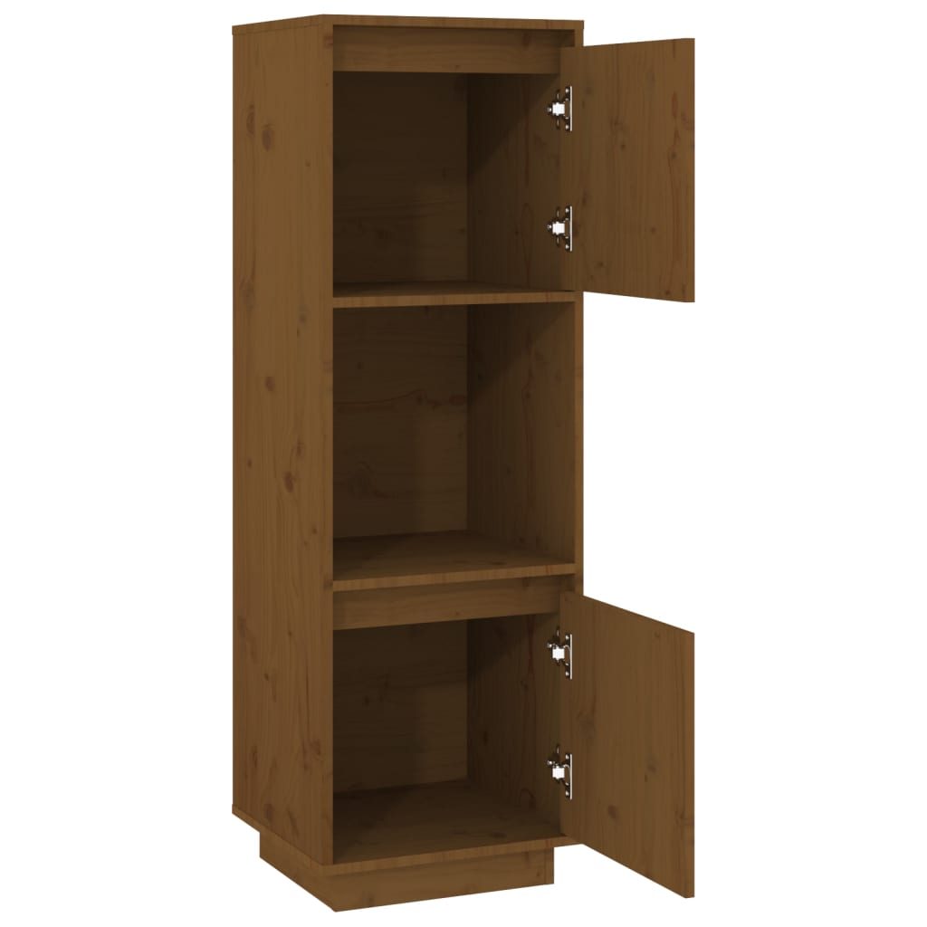 Highboard 38x35x117 cm Massivholz Kiefer