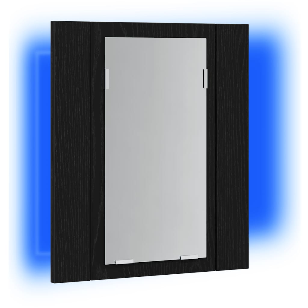 LED-Bad-Spiegelschrank Weiß 40x12x45 cm Acryl