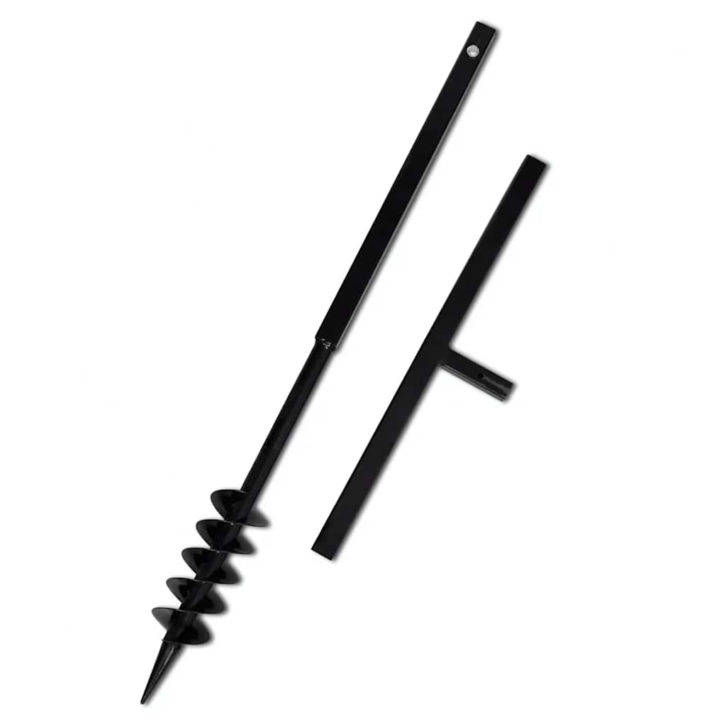 Erdbohrer mit Griff 100 mm Verlängerungsrohr 9 m