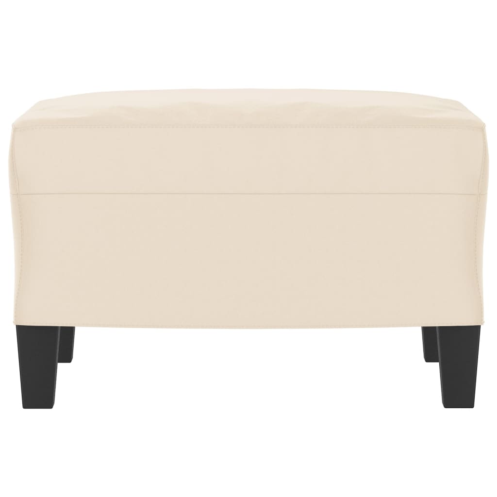 Fußhocker Taupe 60x50x41 cm Mikrofasergewebe