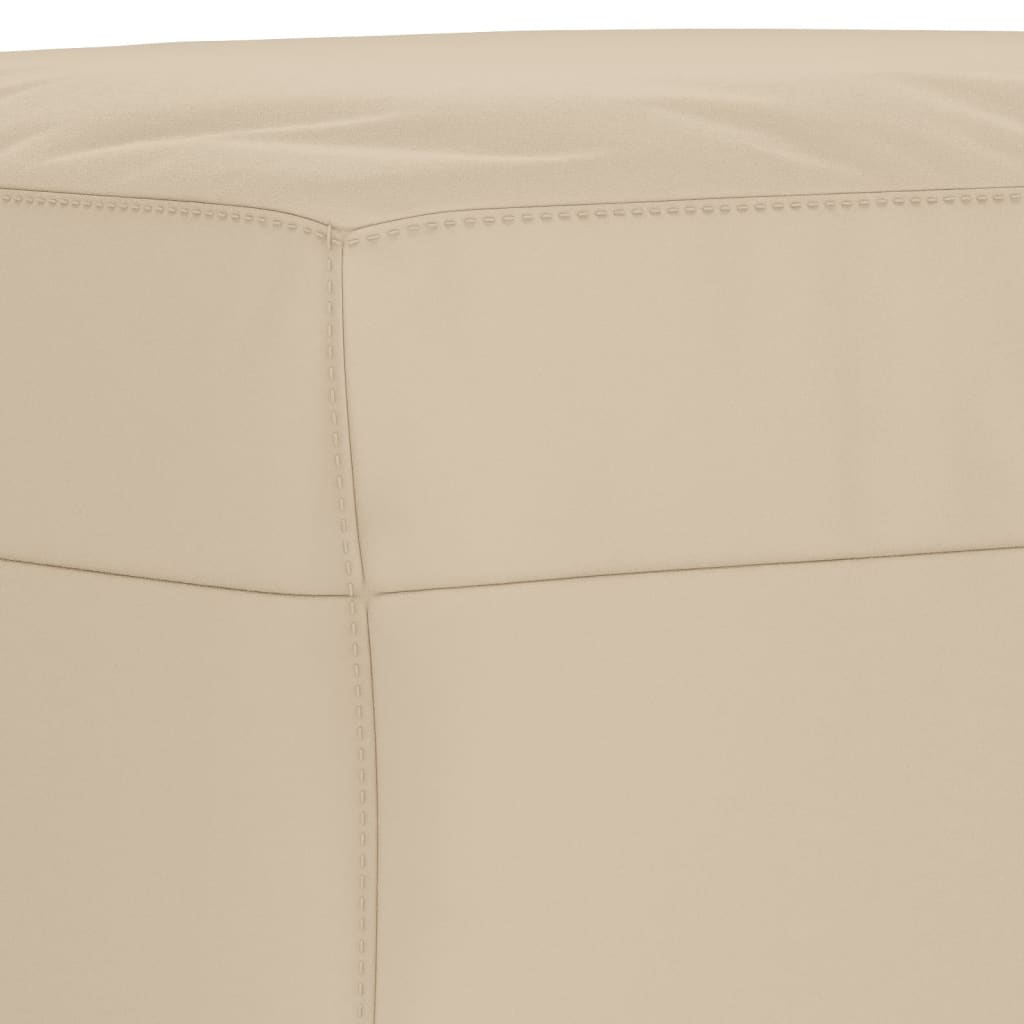 Fußhocker Taupe 60x50x41 cm Mikrofasergewebe