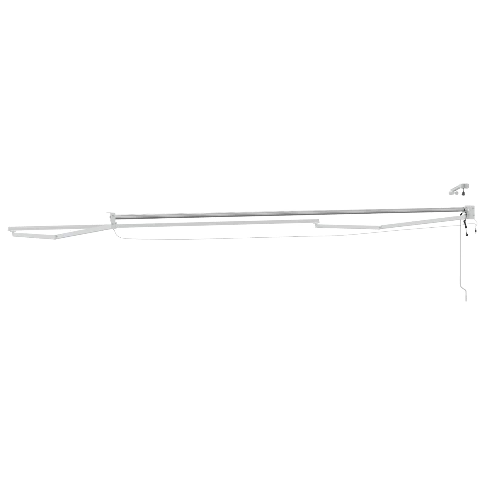 Elektrisches Markisenrahmen Weiß 2,5 x 2 m Aluminium