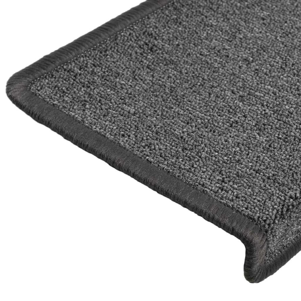 Stufenmatten 15 Stk. 65x21x4 cm Anthrazit Rechteckiger Rand