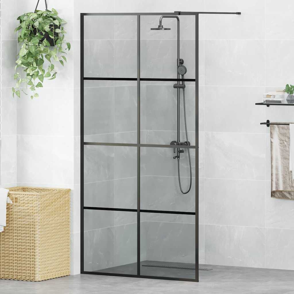 Duschwand für Begehbare Dusche mit Klarem ESG Glas 80x195 cm