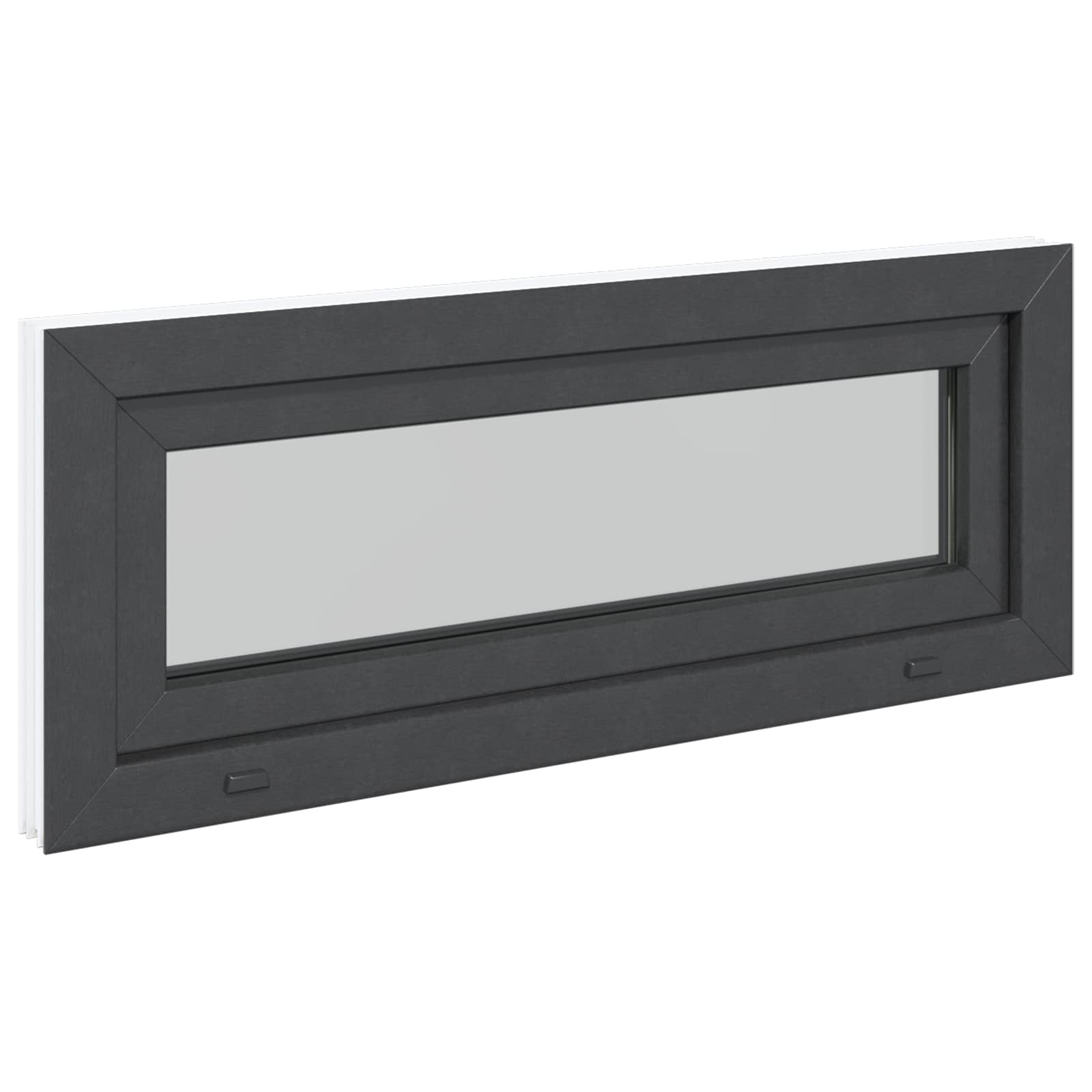 Kellerfenster RISOR 60 x 40 cm PVC und Glas Weiß