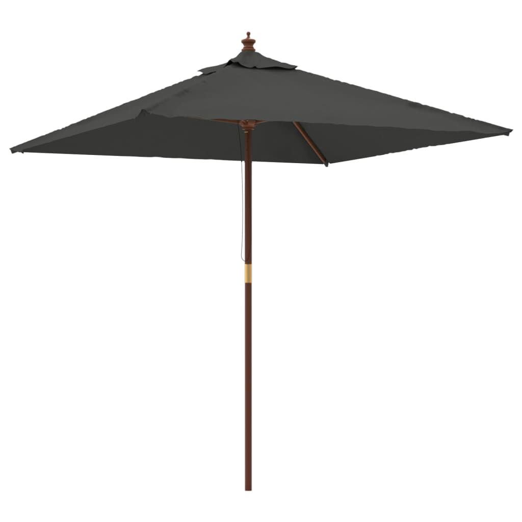 Sonnenschirm mit Holzmast Sandfarben 198x198x231 cm