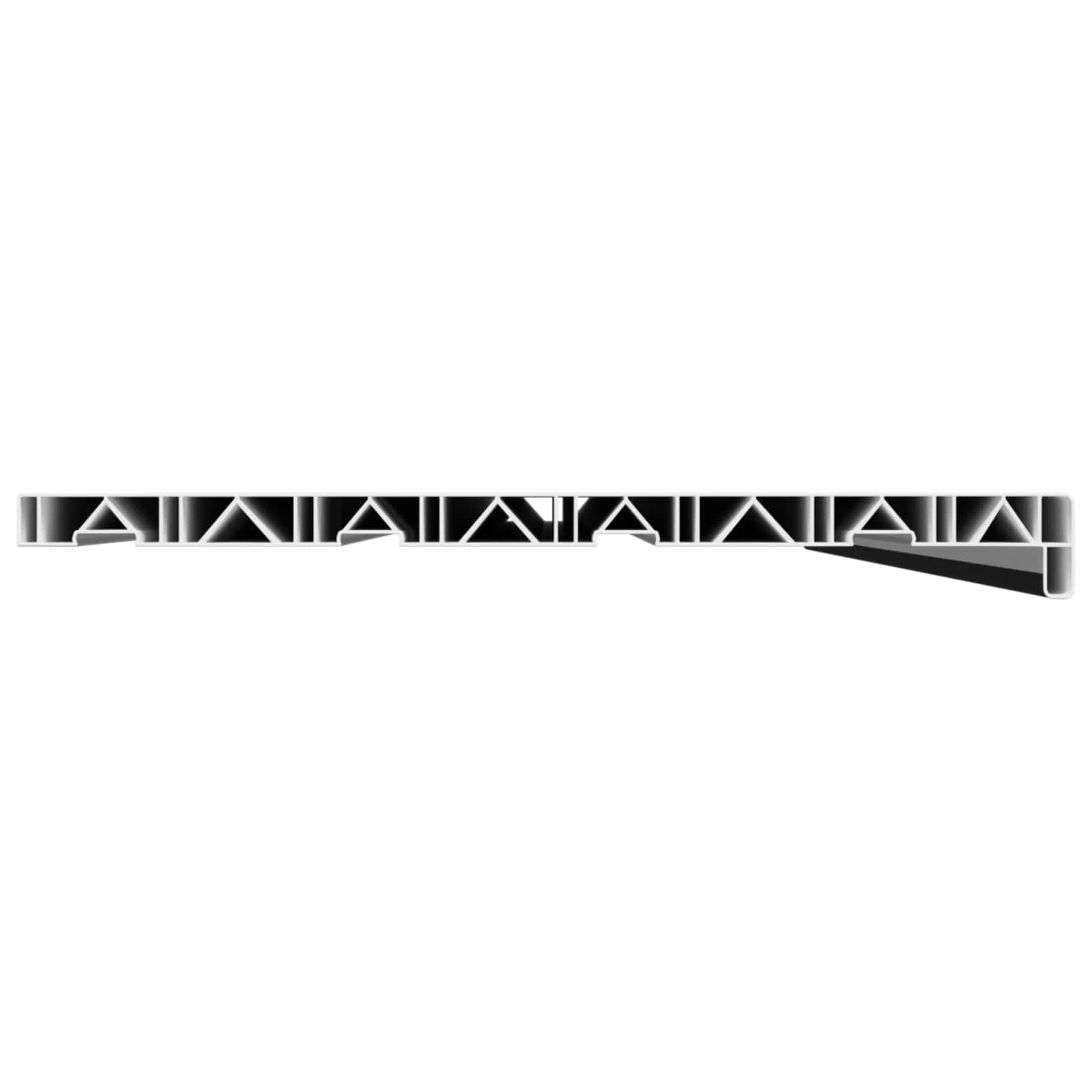 Fensterbank Weiß 60 x 10 x 4,5 cm PVC