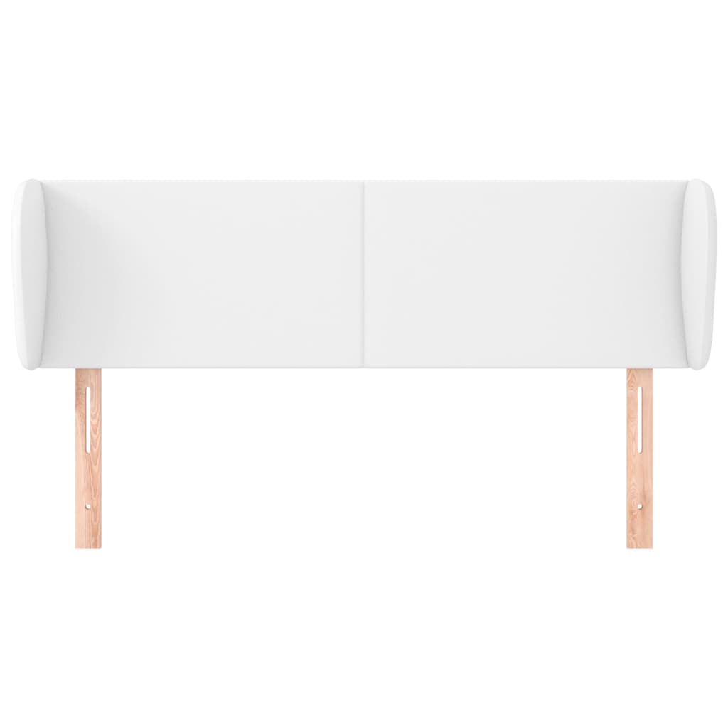 Kopfteil mit Ohren Creme 83x23x78/88 cm Kunstleder