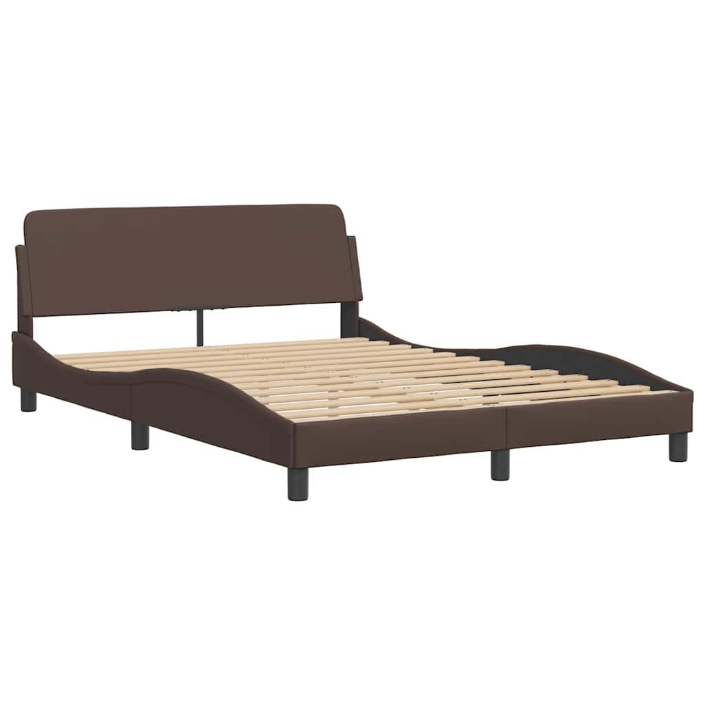 Bettgestell "Dover" Schwarz 80x200 cm Kunstleder