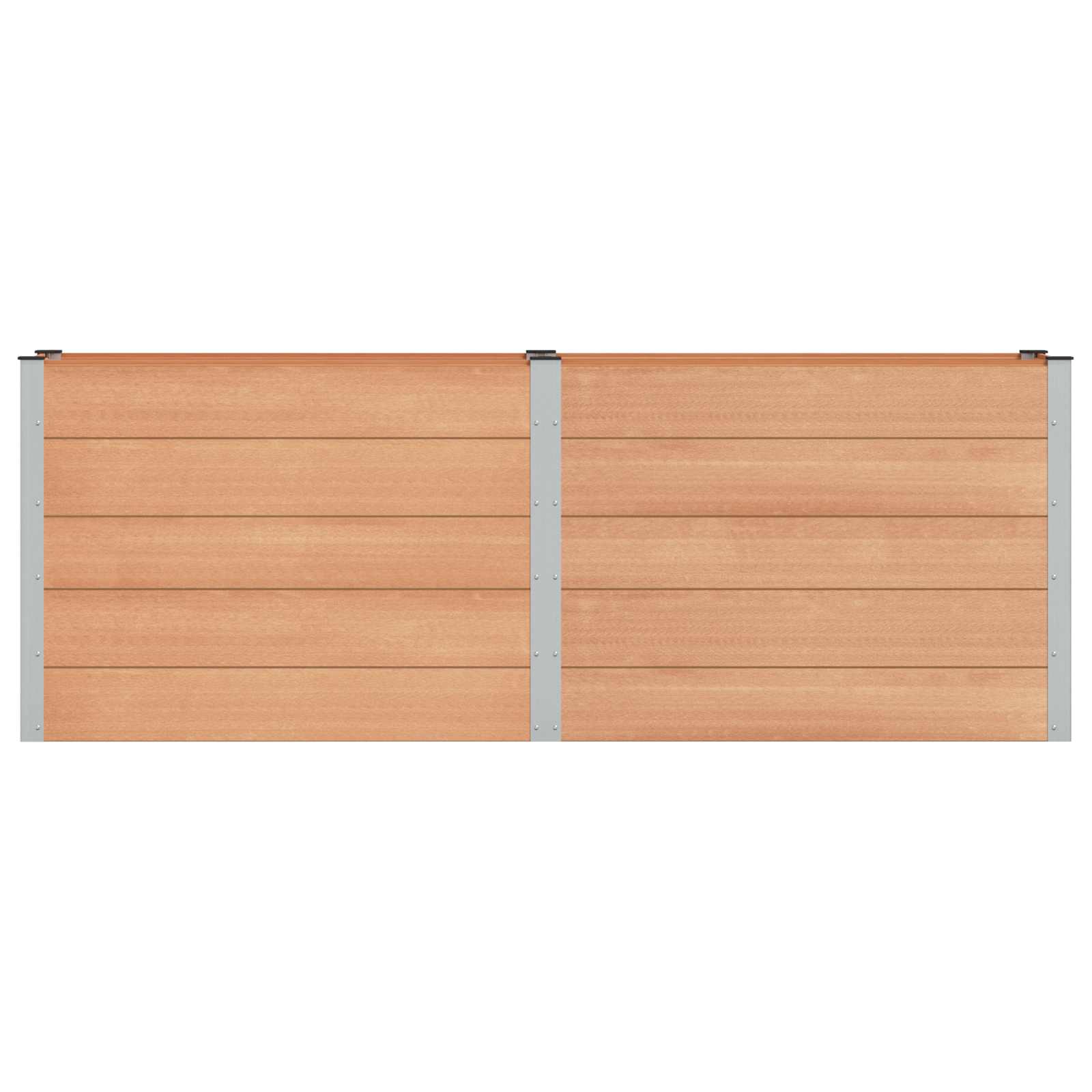 Garten-Hochbeet 200x50x54 cm WPC Grau