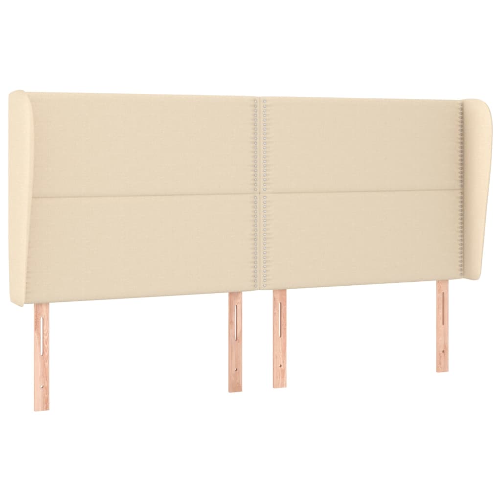 Kopfteil mit Ohren Dunkelgrau 83x23x78/88 cm Stoff