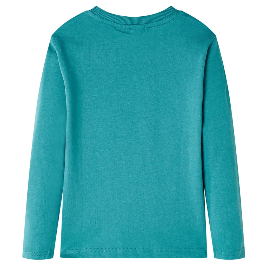 Kinder-Langarmshirt Rostbraun 116