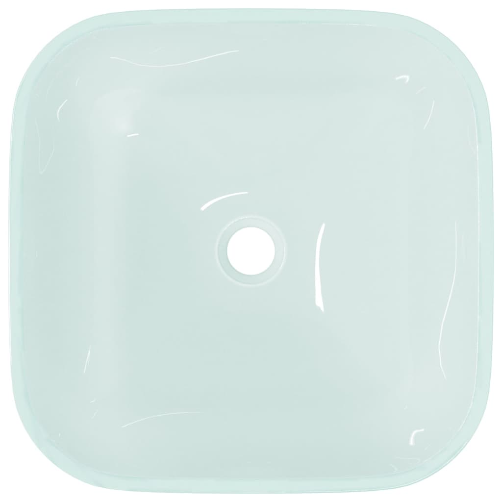Waschbecken Glas 42x42x14 cm Transparent