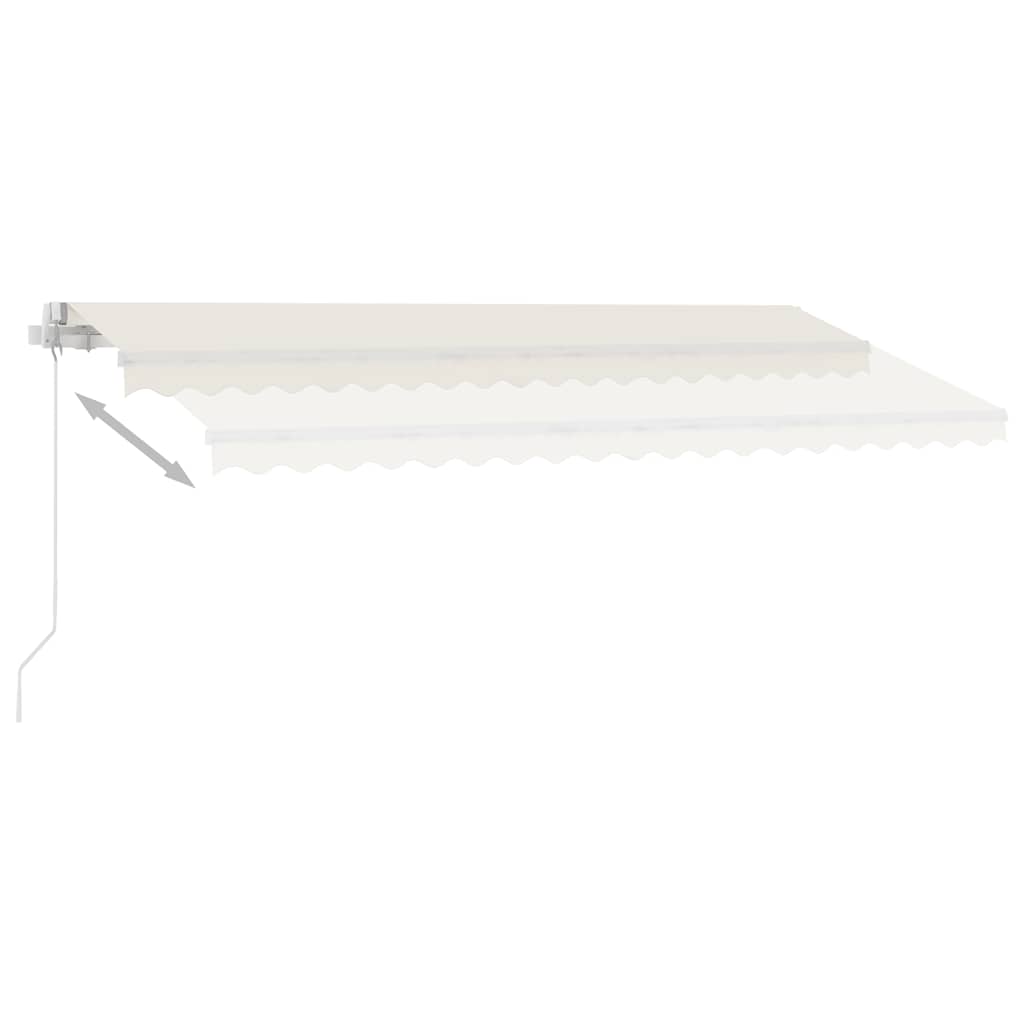 Standmarkise Manuell Einziehbar 300x250 cm Creme