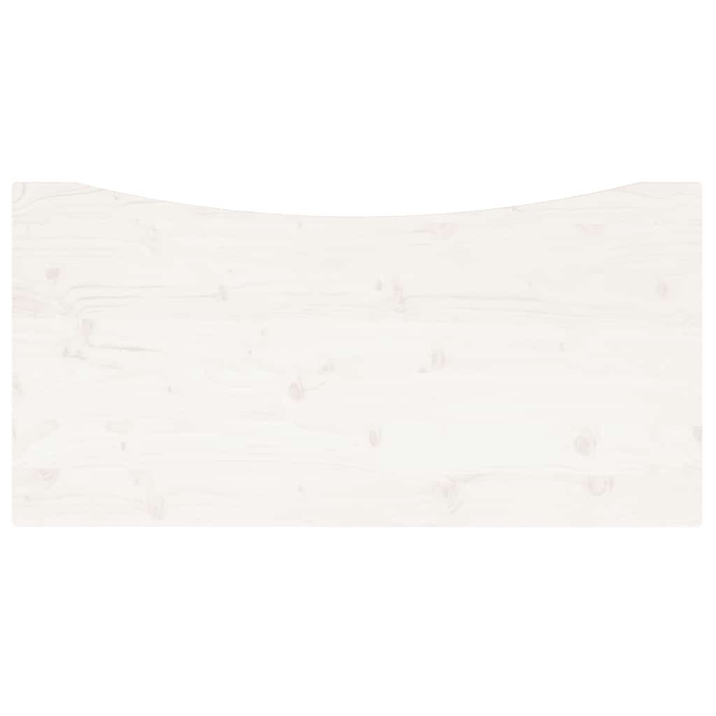 Schreibtischplatte 80x40x2,5 cm Massivholz Kiefer