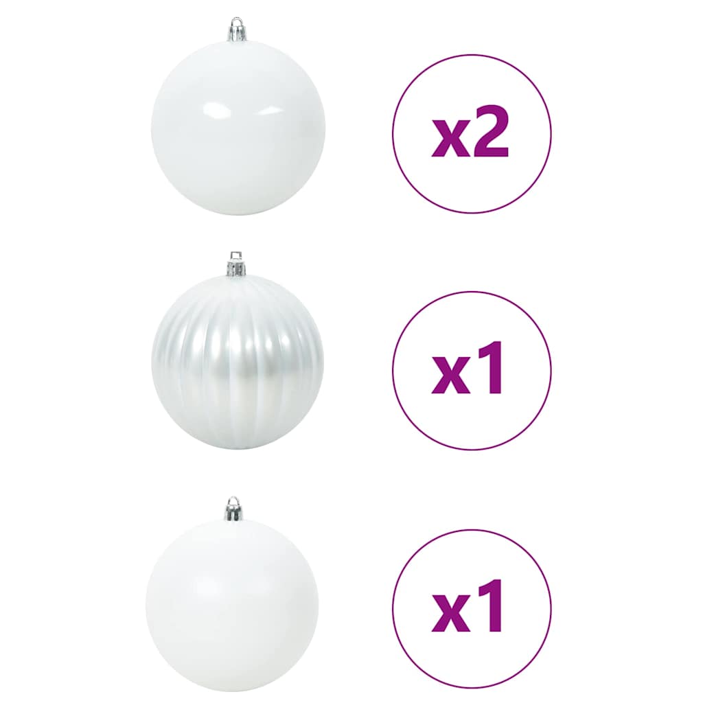 Weihnachtsbaumkugel Set XL 9 pcs Rot Kunststoff