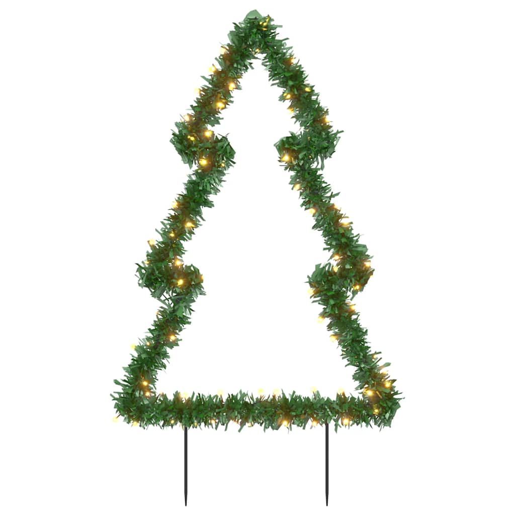 Weihnachtsbaum mit Erdspießen und 115 LEDs 90 cm