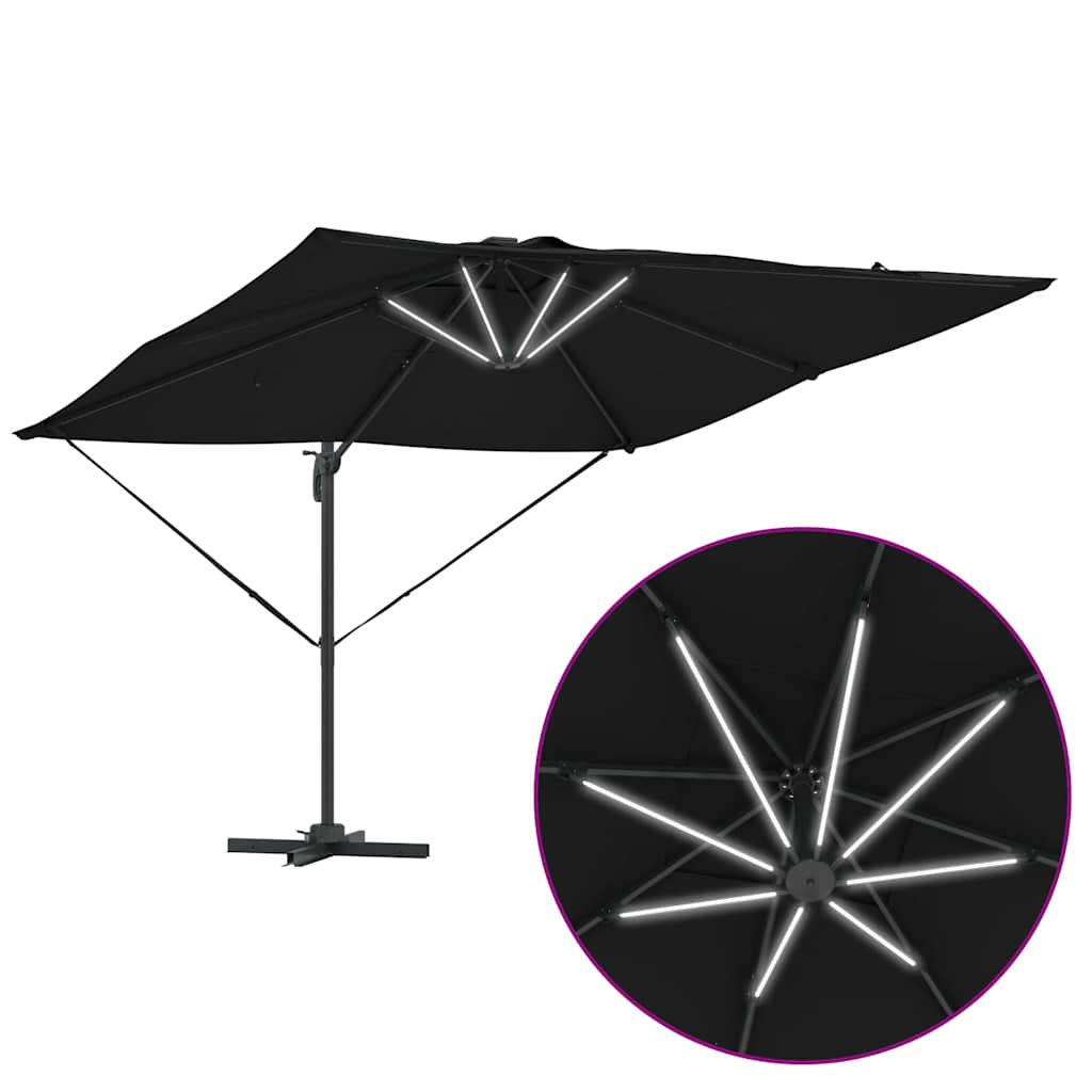 Sonnenschirm Sand 286 x 284 x 270 cm Aluminium und Polyester