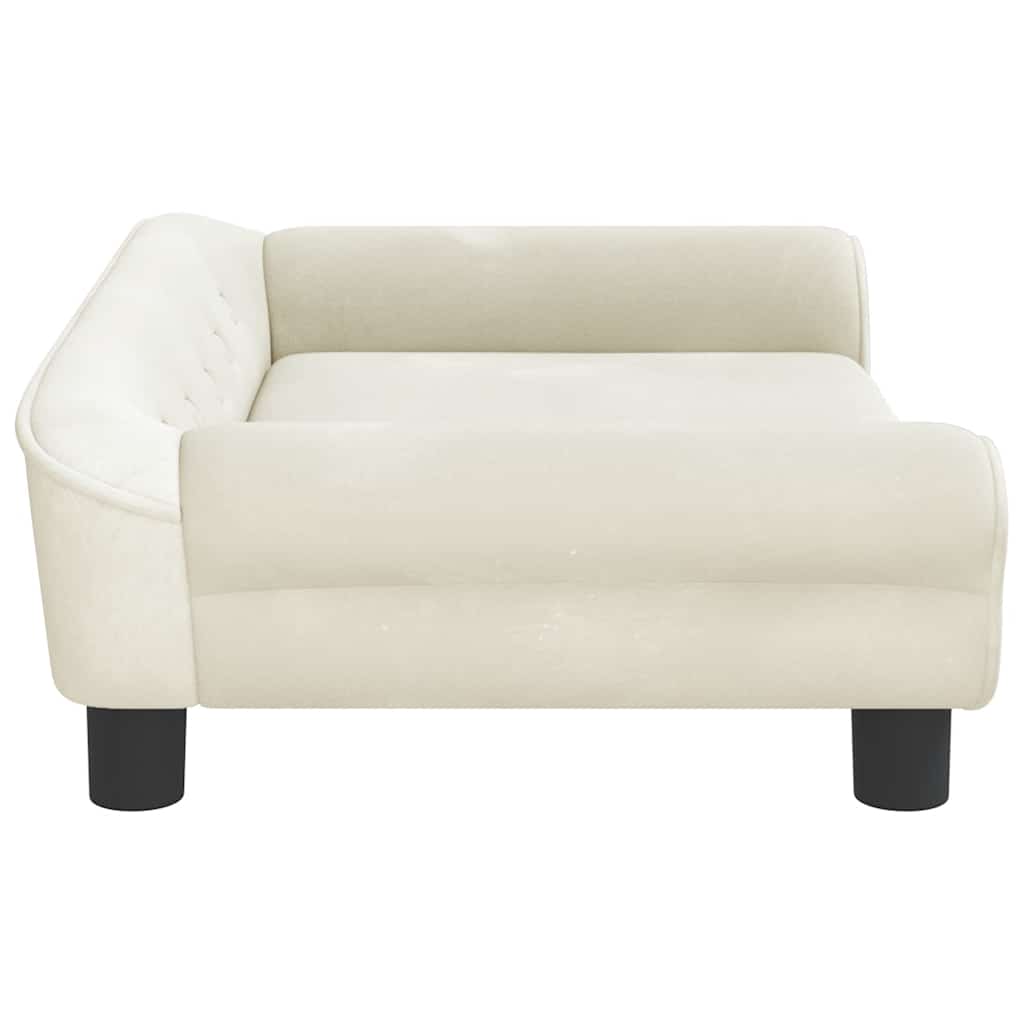 Kindersofa Blau 100x50x26 cm Samt