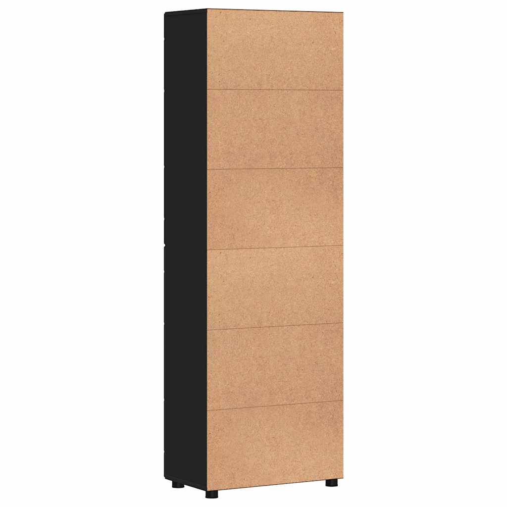 Highboard mit Regal FLORIN Weiß 60 x 35 x 182 cm Holzwerkstoff