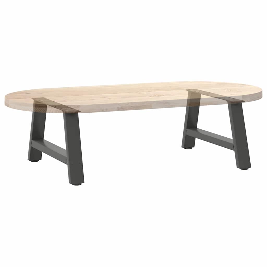 Couchtischbeine A-Form 2 Stk. 30x(30-31) cm Stahl