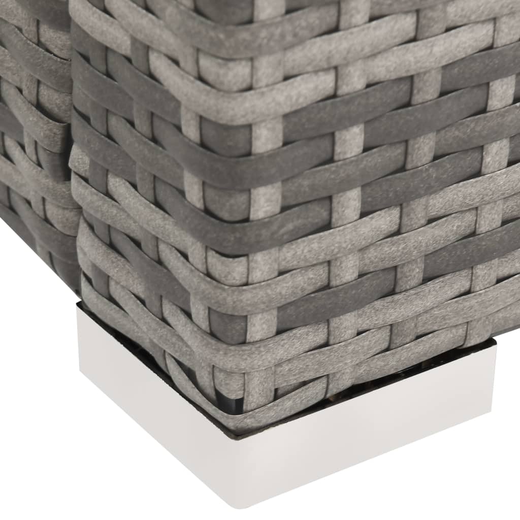 Doppel-Sonnenliege Poly Rattan Braun