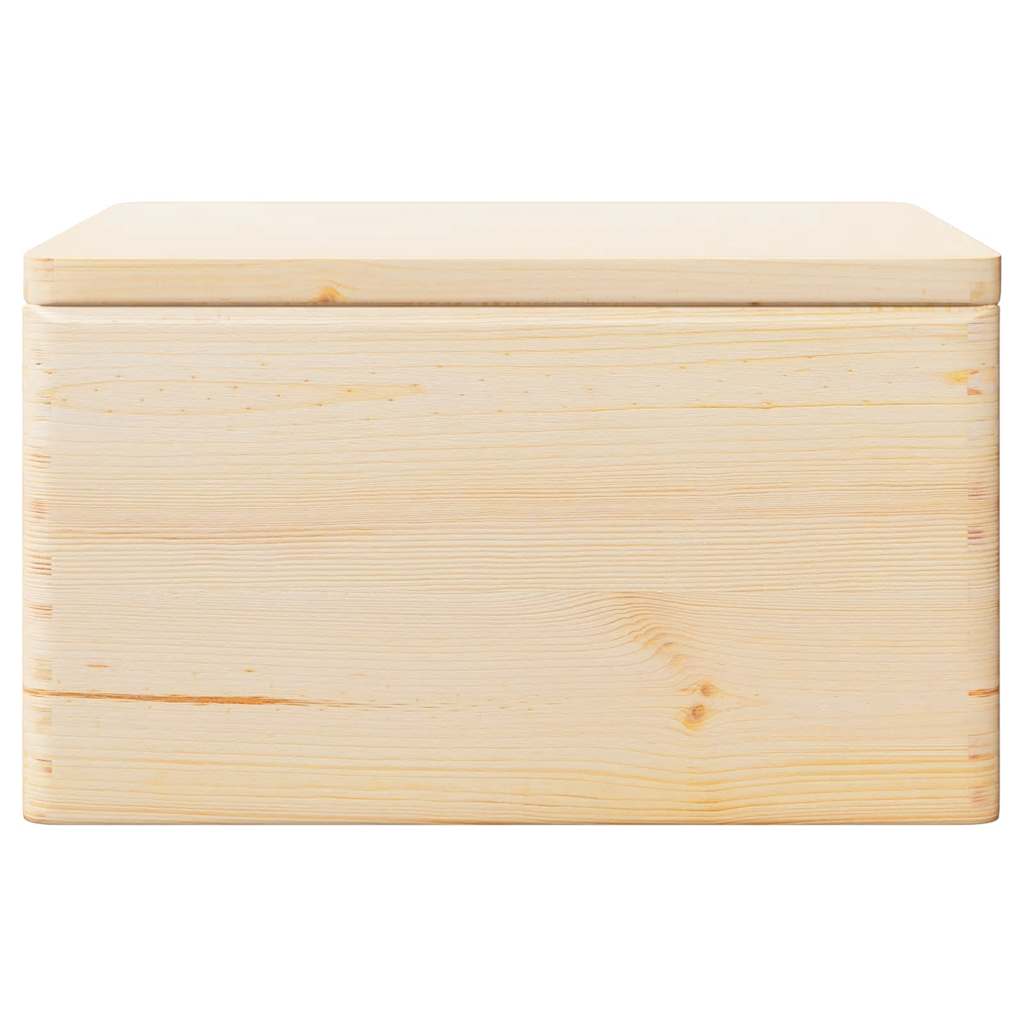 Holzkiste mit Deckel 40x30x13 cm Massivholz Kiefer
