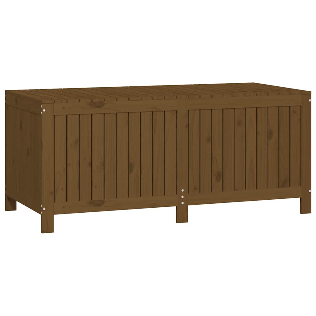 Gartentruhe Grau 76x42,5x54 cm Massivholz Kiefer