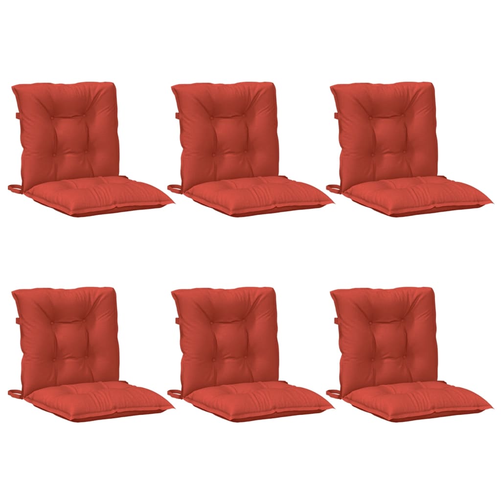 Niedriglehner-Auflagen 2 Stk Melange Anthrazit 100x50x7cm Stoff