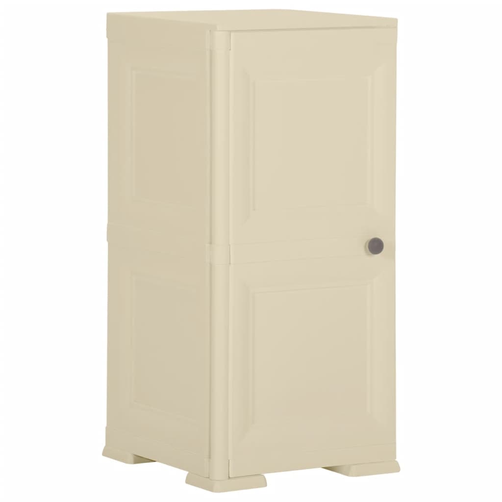 Kunststoffschrank 79x43x125 cm Holzdesign Vanilleeis