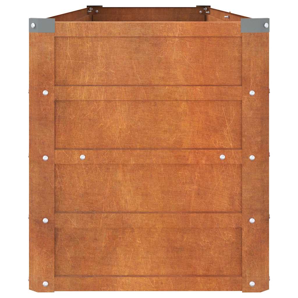 Hochbeet Rostig 100x100x77 cm Cortenstahl