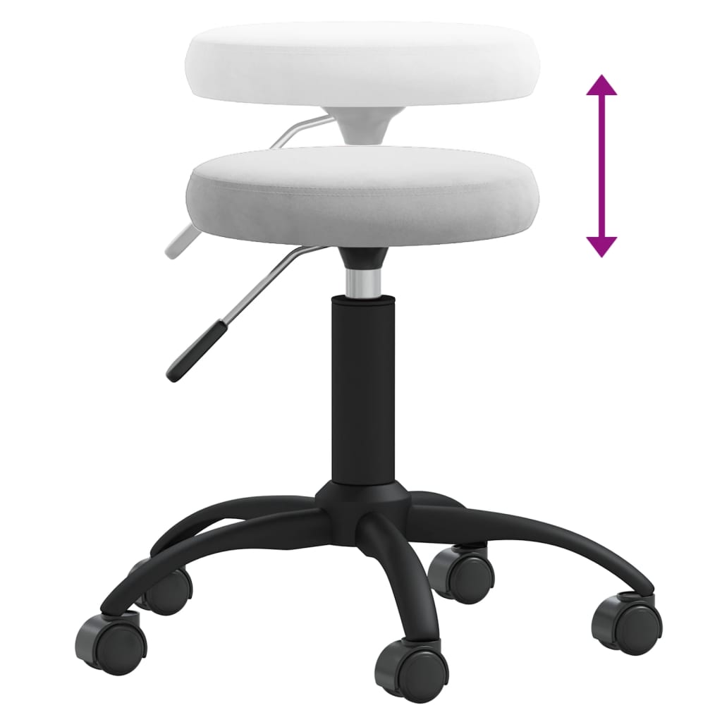 Massagehocker Samt Senfgelb