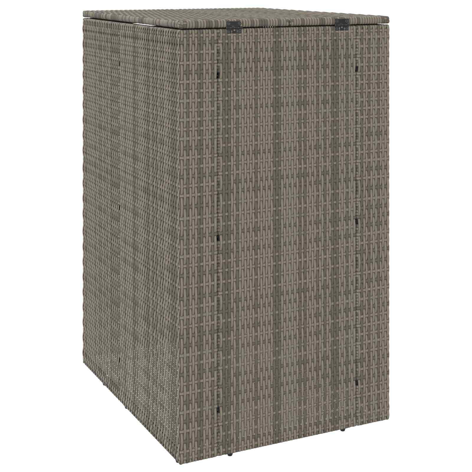 Mülltonnenbox Schwarz 65 x 80 x 115 cm Polyethylen