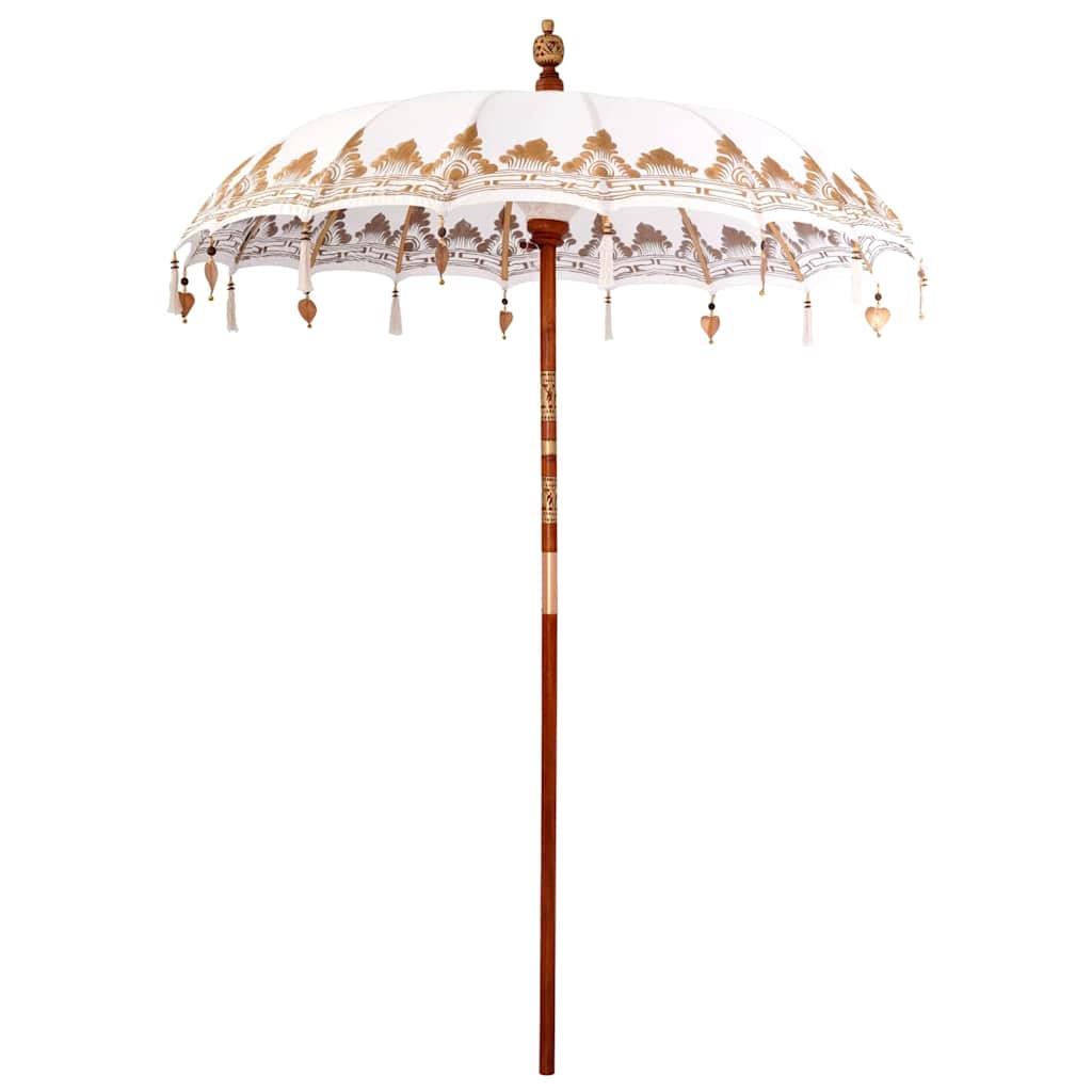 Balinesischer Sonnenschirm Creme 185 x 185 x 260 cm