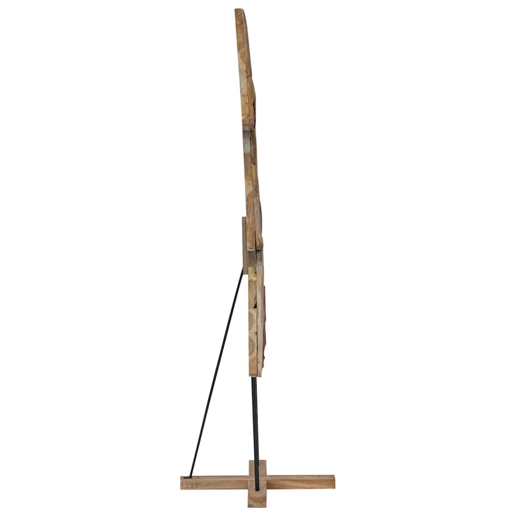 Weihnachtsbaum mit Ständer Braun 90 cm Massivholz Teak