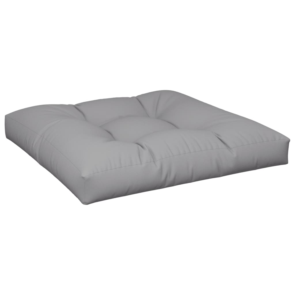 Palettenkissen 50x50x12 cm Grau Stoff