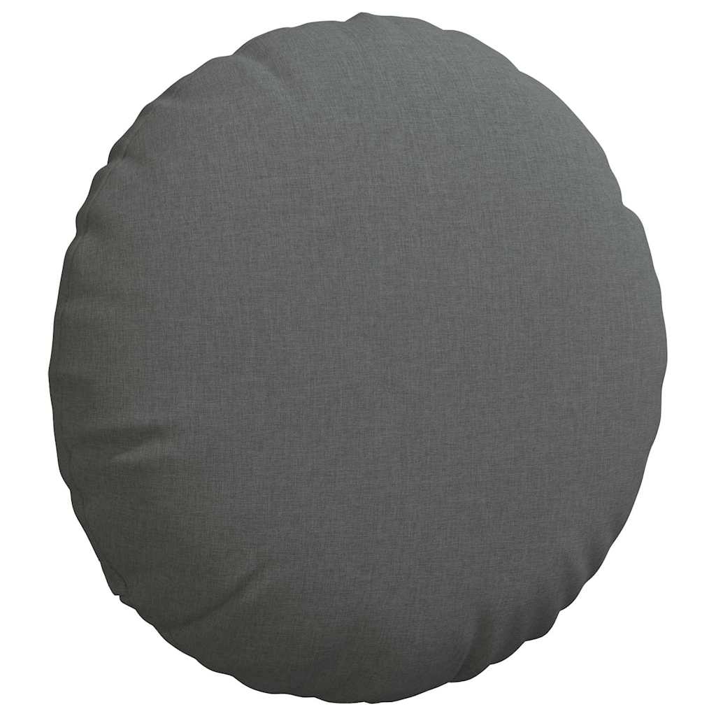 Sitzkissen 2 pcs Hellgrau Ø30 x 13 cm Stoff