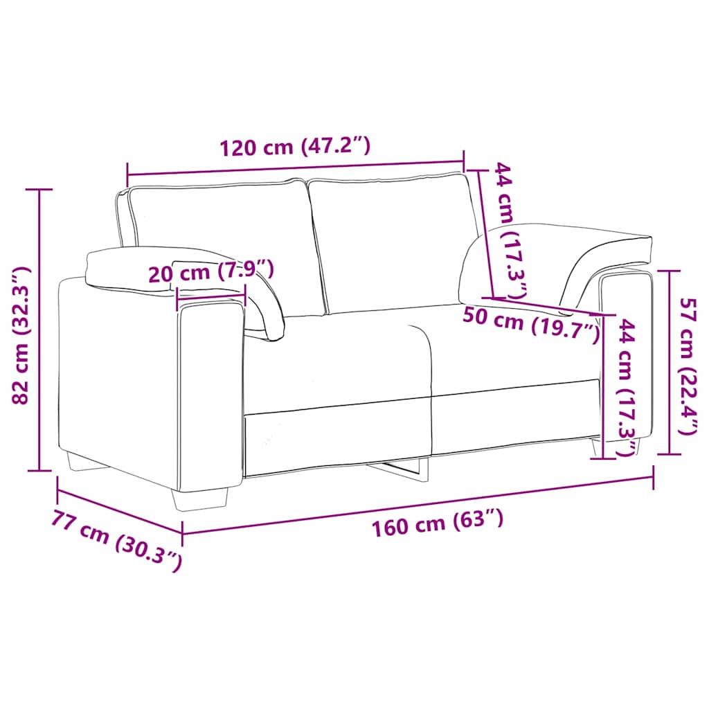 2-teiliges Sofa-Set mit Kissen, hellgrauer Samt