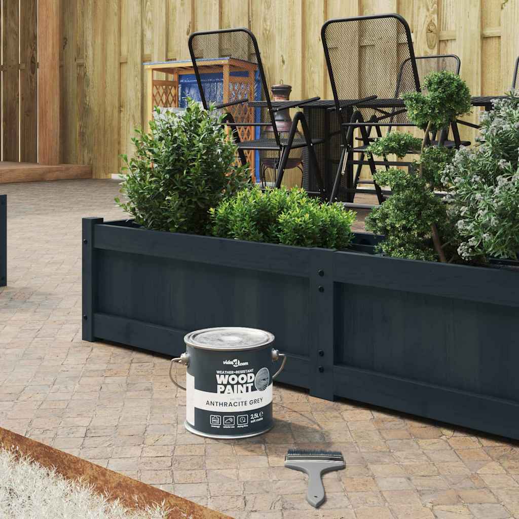 Holzfarbe Schwarz 2,5 L Wanddruck