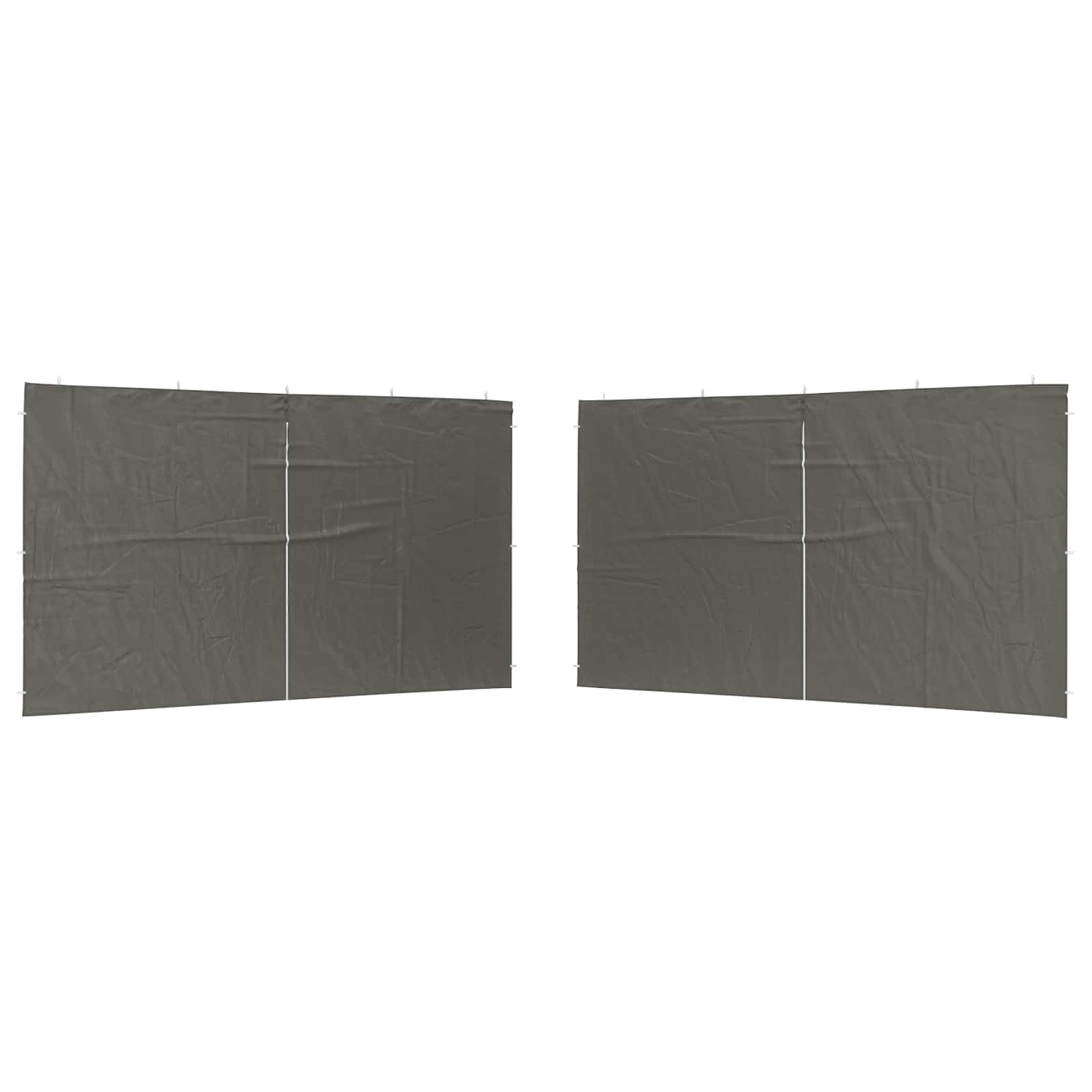 Party Zelt Seitenteil 2 pcs Rot 300 x 195 cm PE und Stahl