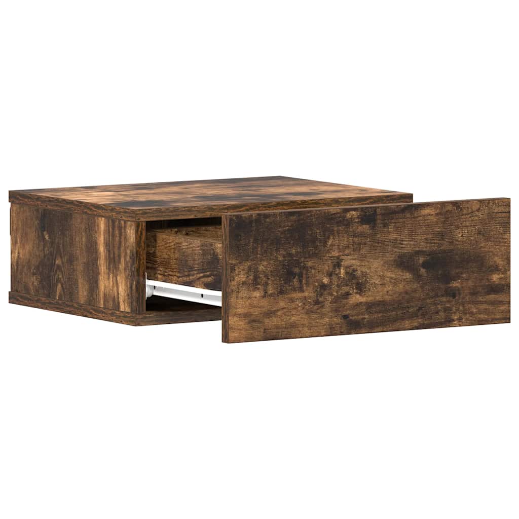 Hängender Nachttisch Weiß 40x30x15 cm Holzwerkstoff