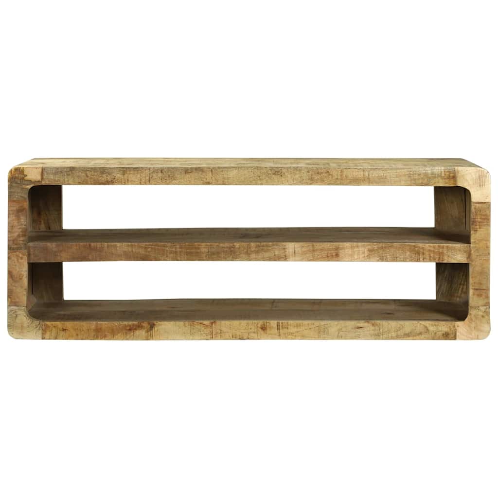 TV-Schränk mit Regal Braun 60 x 32 x 36 cm Massivholz Mango