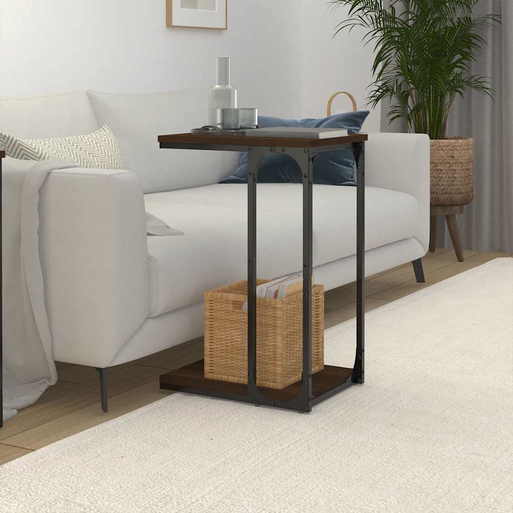 Beistelltisch Schwarz 50x35x52 cm Holzwerkstoff