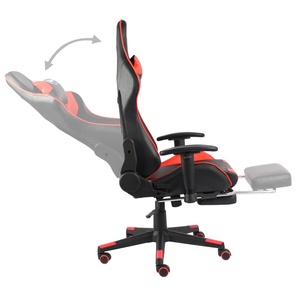 Gaming-Stuhl Drehbar Blau PVC
