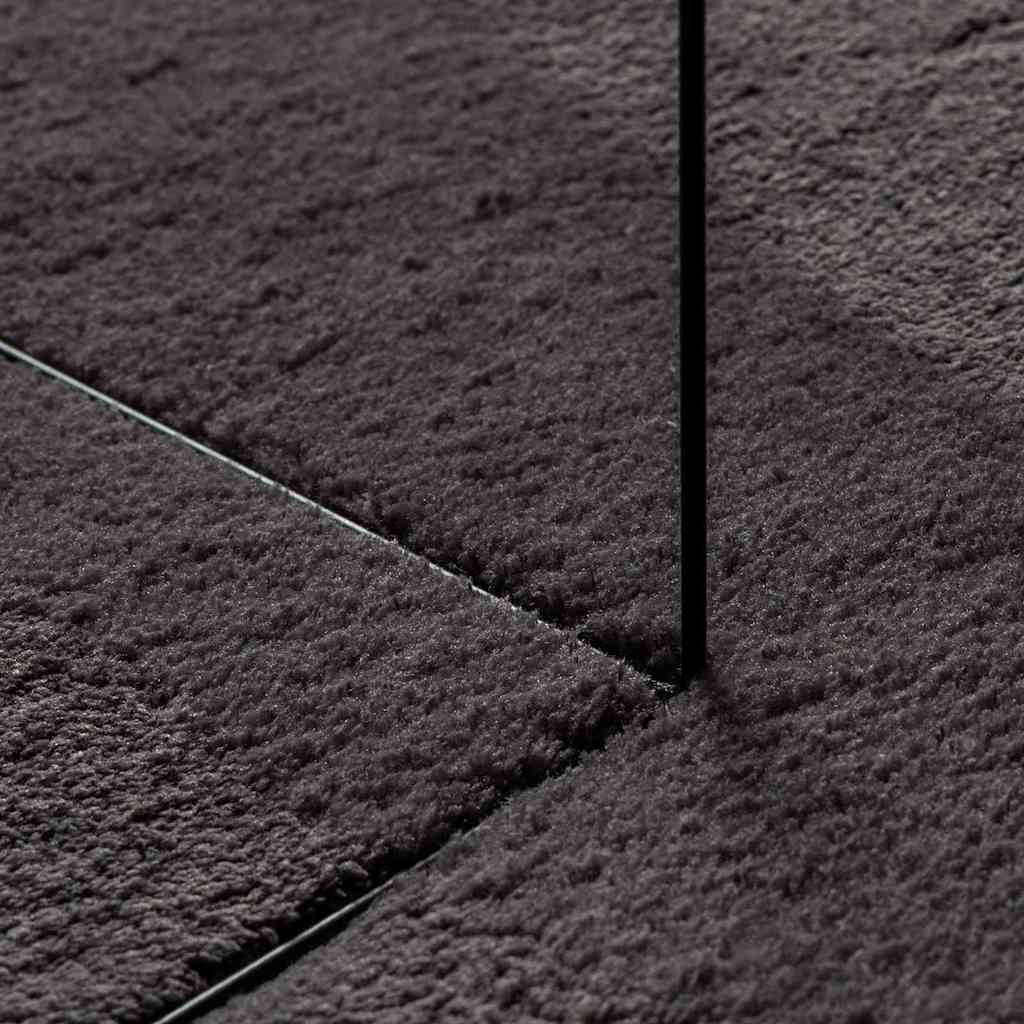 Bereichsteppiche HUARTE Anthrazit 100 x 200 cm 100 %Polyester