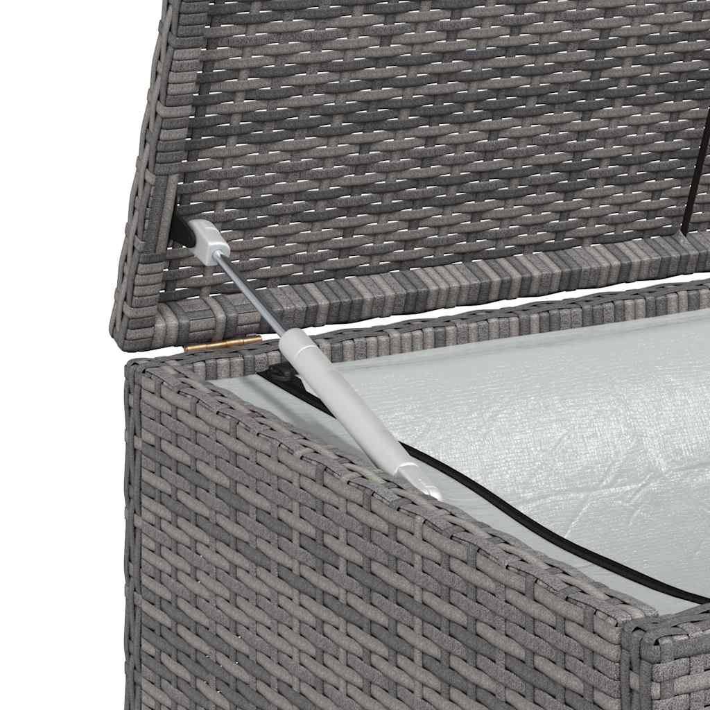 Garten-Auflagenbox Schwarz 120x50x60 cm Poly Rattan