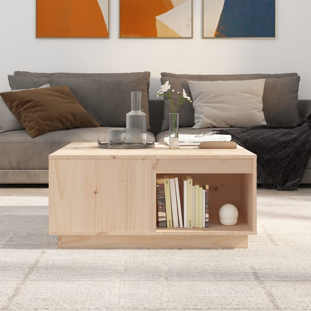 Couchtisch 100x101x40,5 cm Massivholz Kiefer