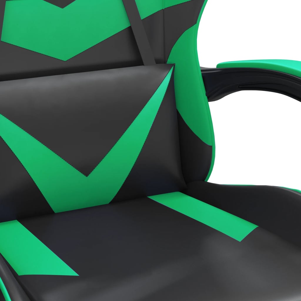 Gaming-Stuhl Drehbar Schwarz und Rot Kunstleder