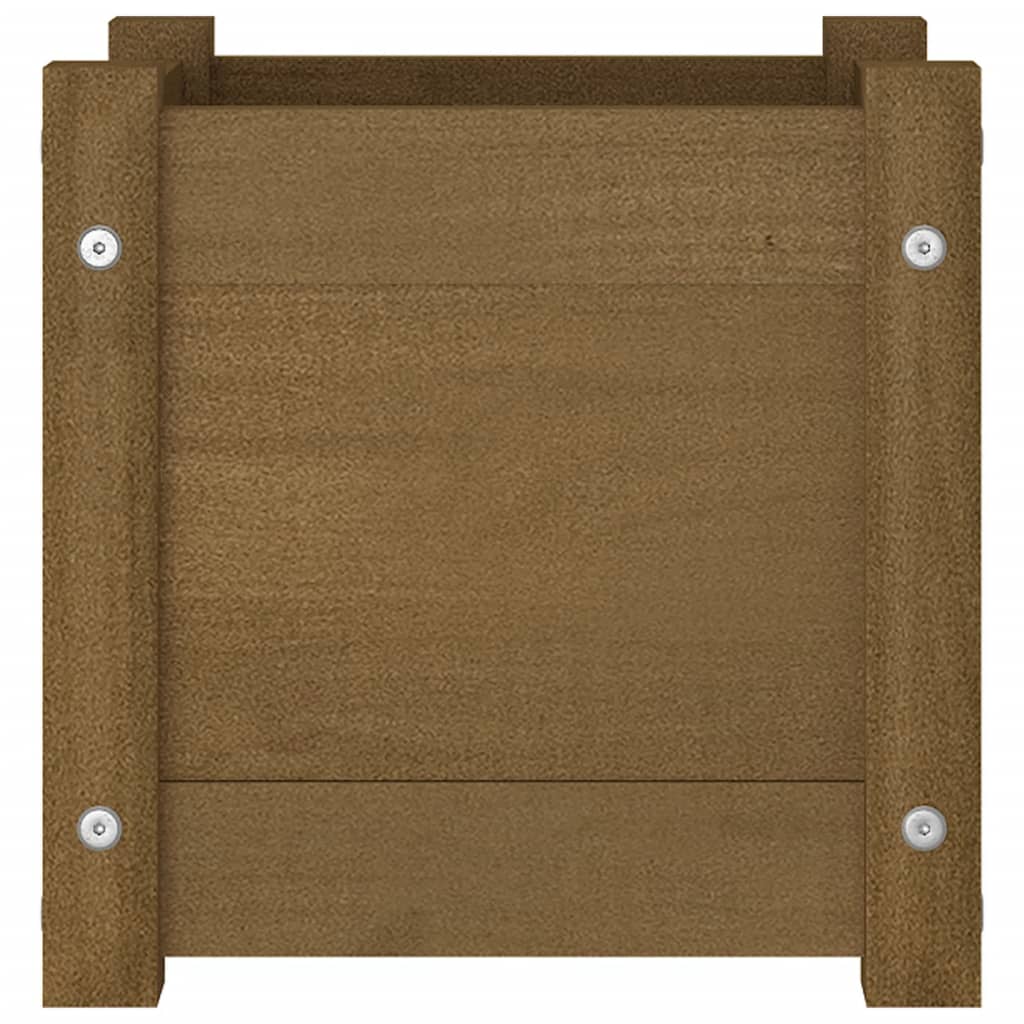 Pflanzkübel 2 Stk. 31x31x31 cm Massivholz Kiefer